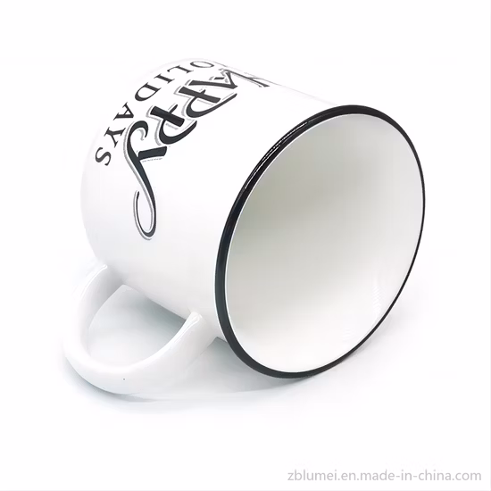 Idées de conception de feuilles faites à la main par les exportateurs Tasse de tasses en porcelaine en céramique de 12 oz dans le congélateur du four