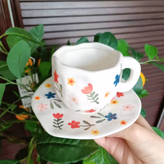 Ensemble de tasses à café en céramique Rose européenne ensemble de thé anglais après-midi tasse à café