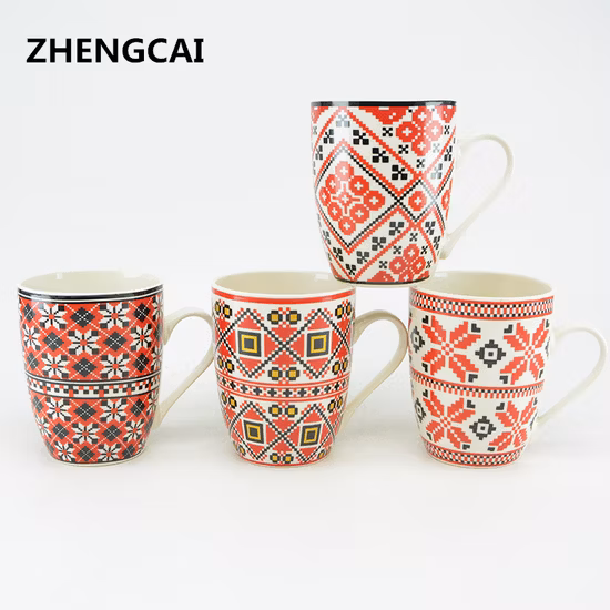 Vente en gros de commande en ligne 12 oz 360 ml cadeau promotionnel café tasse en céramique tasse avec poignée