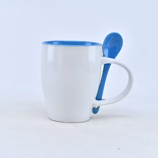 Tasse en porcelaine Tasse en céramique Tasse à glaçure Tasse à cuillère en céramique Tasse cadeau en céramique