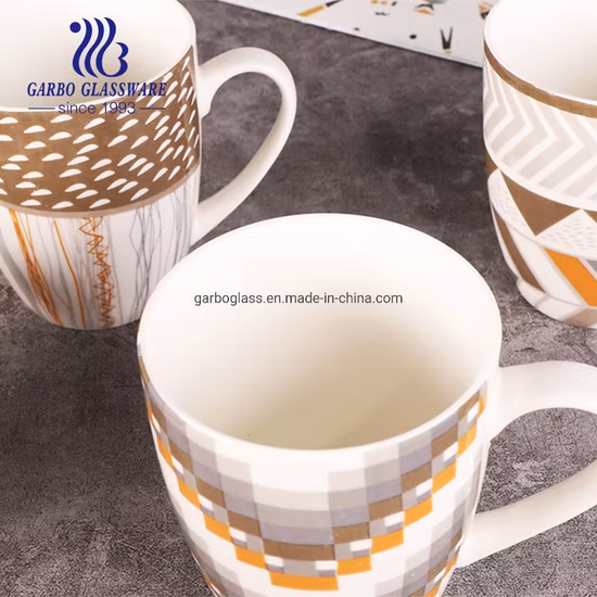 Tasse à café en porcelaine à impression complète de 400 ml avec tasse en céramique à boire de thé à la bière de haute qualité